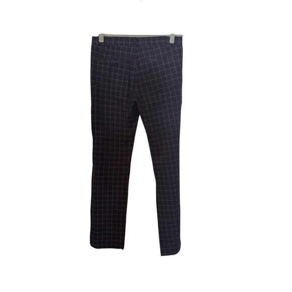Betabrand Womens Blue Plaid Size XL Straight Leg Trouser Dress Pant - Picture 2 of 4